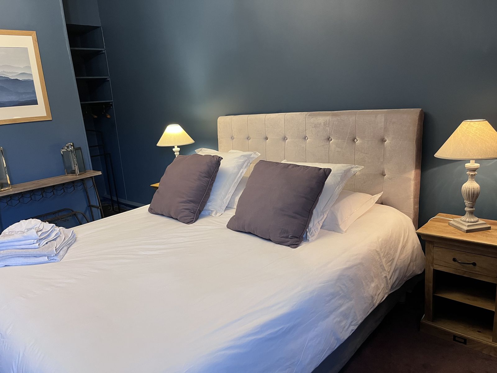 La chambre bleu ardoise